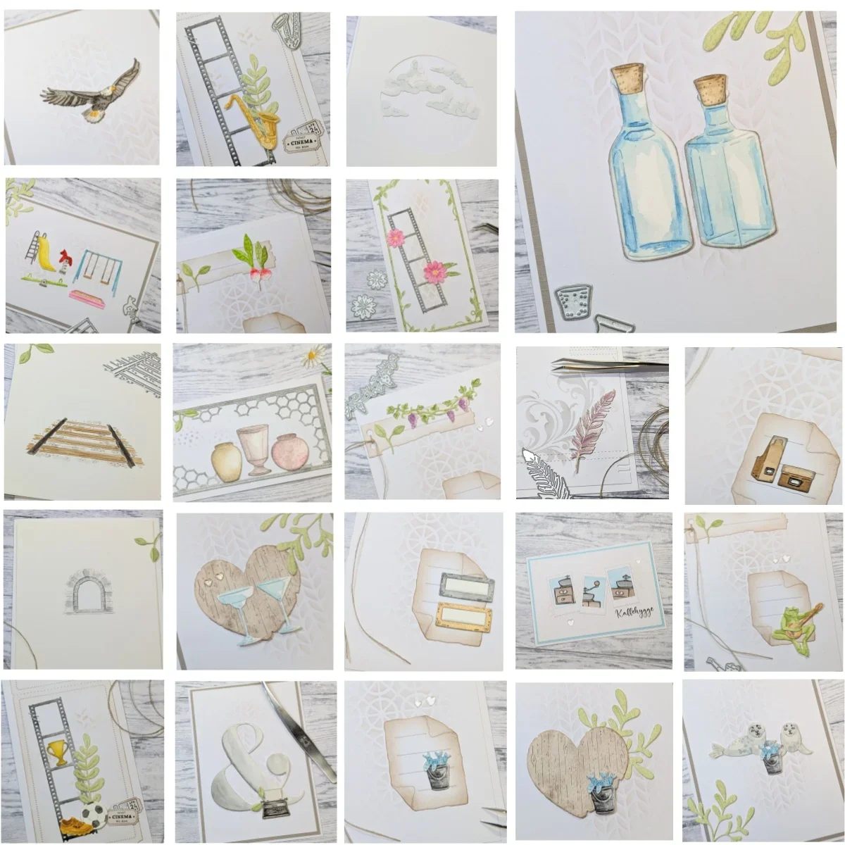 

2025 New Vases Train Eagle Heart Metal Cutting Dies for DIY Scrapbook Embossed Handcraft Paper Card Craft Template Decoration