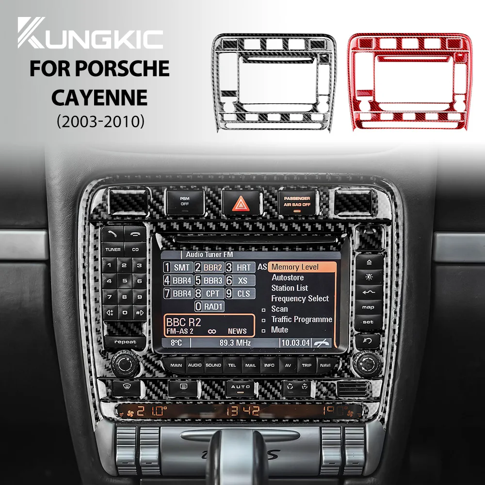 

Настоящая мягкая наклейка из углеродного волокна для Porsche Cayenne 2003 2004 2005 2006 2007 2008 2009 2010 аксессуары для интерьера центральной консоли