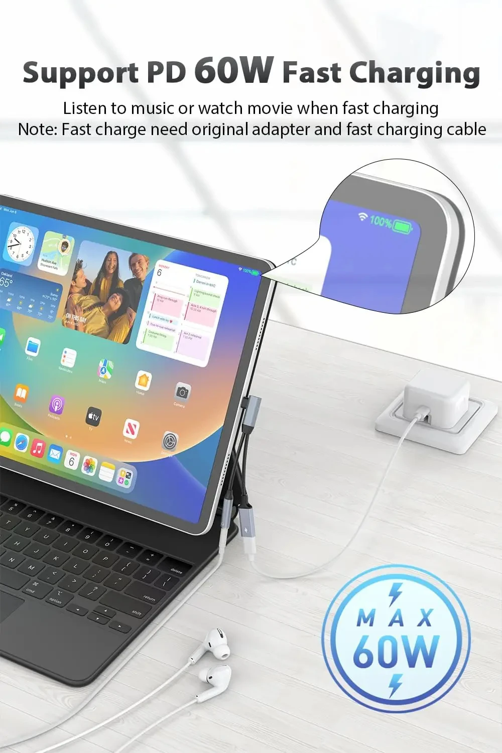 OTG 2 in 1 Elbow Usb Type C to 3.5mm HiFi Earphone Jack PD 30W Super fast charge Audio Aux Adaptor For iPhone 16 Galaxy S24 S23