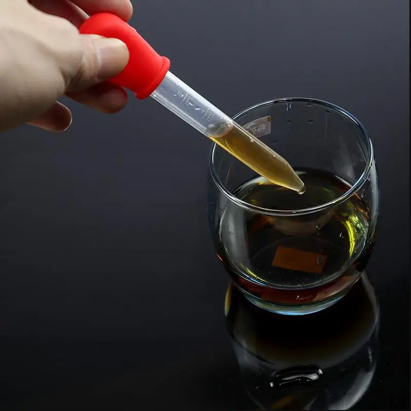 5 قطعة 5 مللي صغيرة سيليكون البلاستيك ماصة قطارة تغذية الطب السائل العين الأذن ماصة قطارة مختبر تجربة اللعب هدية