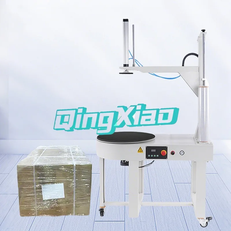 

Semi-automatic Stretch Film Wrapping Machine Logistics Packaging Film Wrapping Machine Packaging Equipment