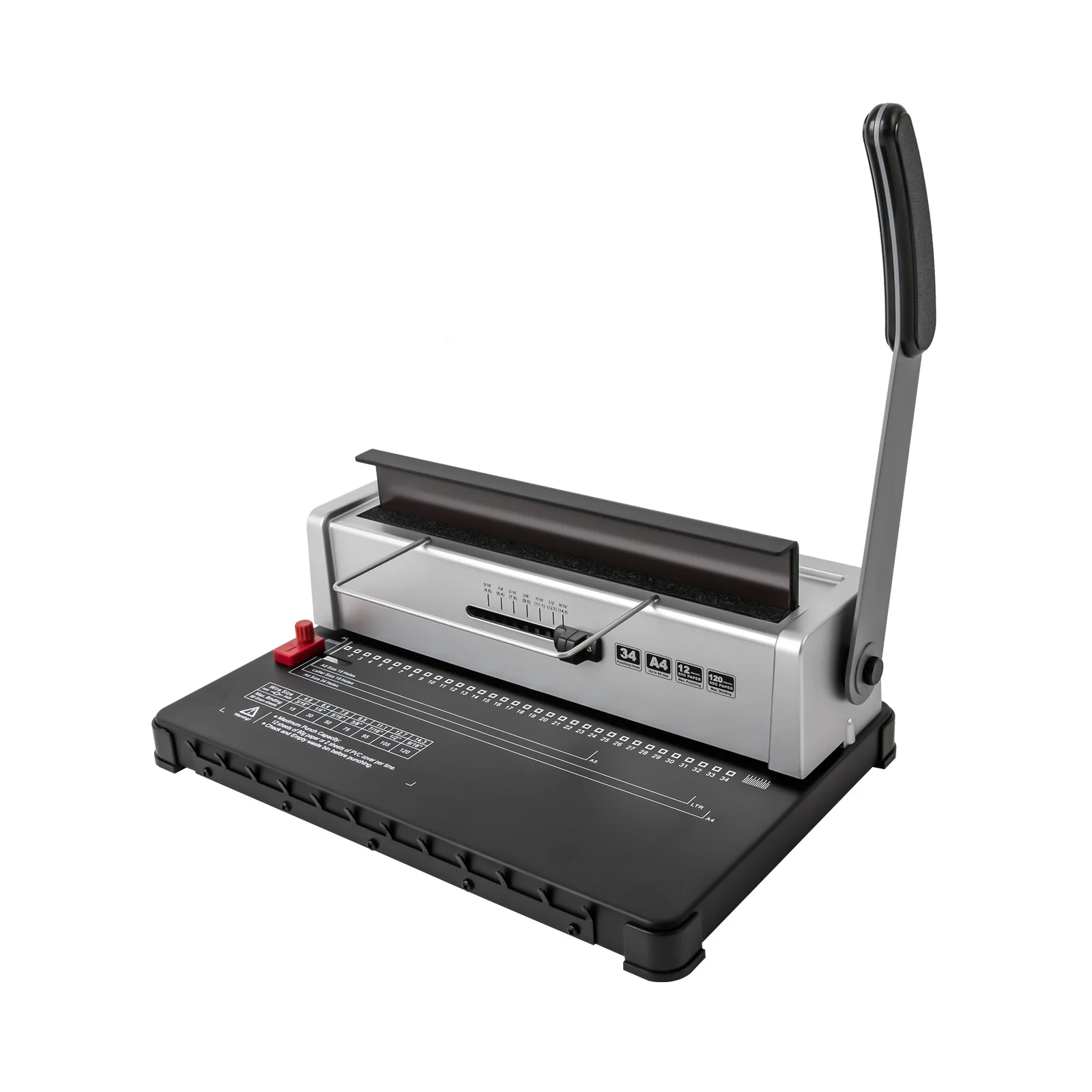 Binding Machine 34 Holes Metal Coil Binding Machine Wire Binder Machine for A4 120 Sheet