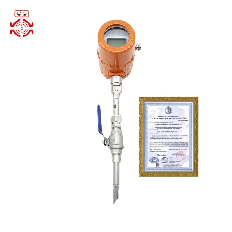 

Digital Compressed Air Thermal Mass Flow Meters with RS-485 HART OEM Customized Support for Gas Medium