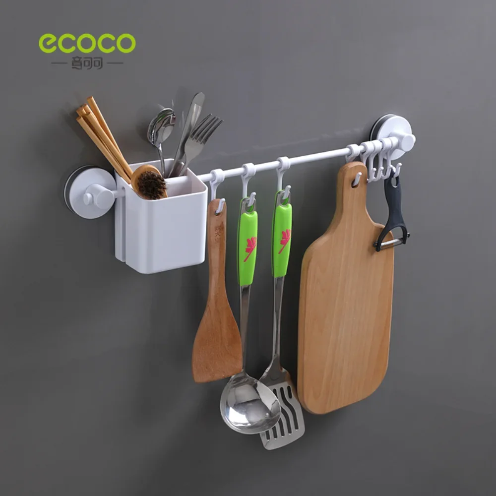 

Ecoco-Strong Viscose Hook, Wall Hanging, Kitchen, Bathroom, Seamless, Nail-Free, Load-Bearing, Non-stick bathroom organizer