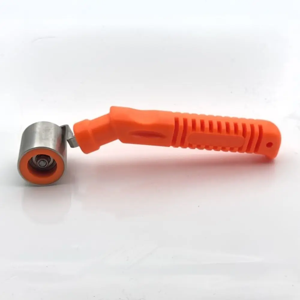 

Premium Stainless Steel Wallpaper Seam Roller Flat Design Easy Grip Handle Stainless Steel Roller Non-Woven Silver Orange