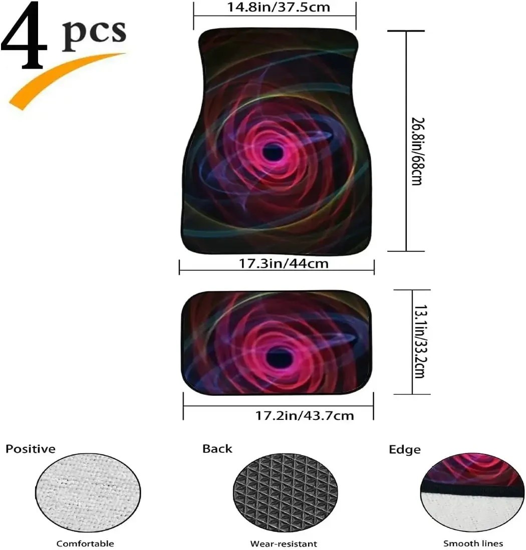 Car Floor Mats Exploding Supernova Forminng Nebula Black Hole Print Design Carpet Car SUV Truck Floor Mats 4 Pcs, Car Mats Carpe