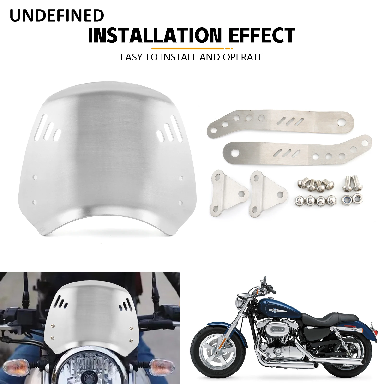 For KAWASAKI Z650RS Z650 Motorcycle Accessories Aluminum Retro Windscreen Windshield Wind Screen Deflector Cover Guard