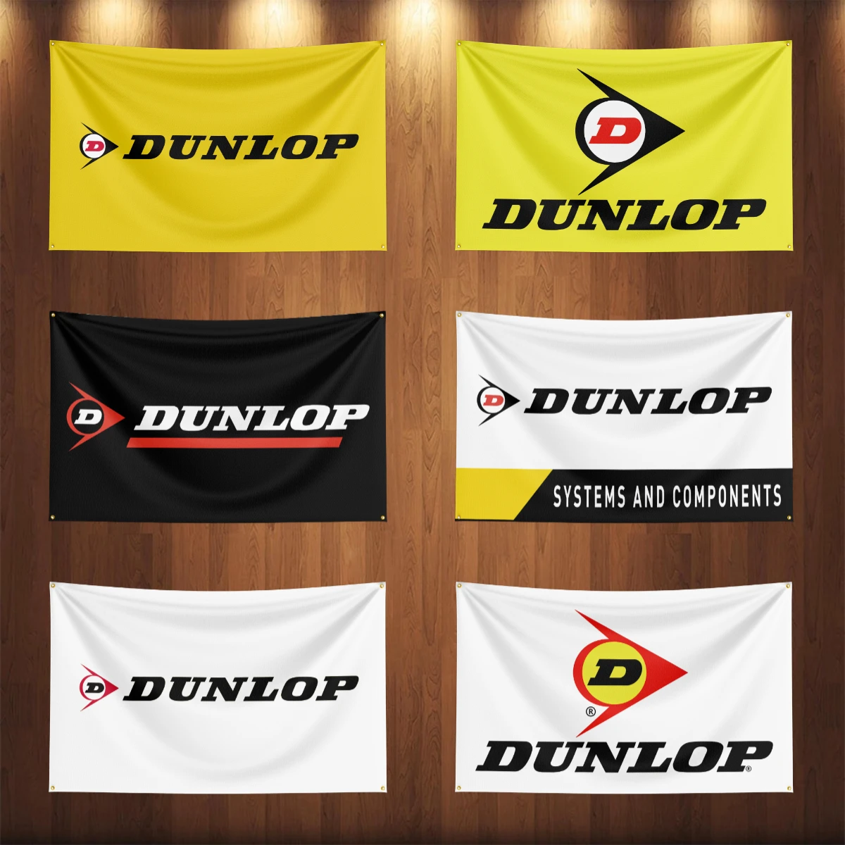 

3x5Ft Dunlops Auto Parts Flag Car Truck Parts Accessories Banner Garage Outdoor Decoration Tapestry Poster Racing