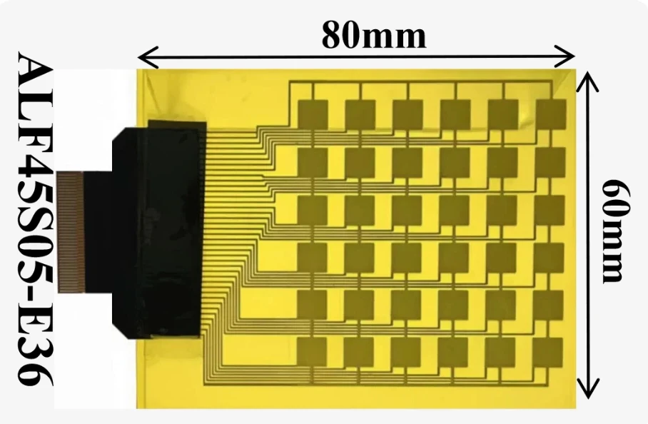Piezoelectric PVDF Film / Pressure Sensor / 36-Channel Array / Distributed Measurement / Pressure / Strain / Acceleration