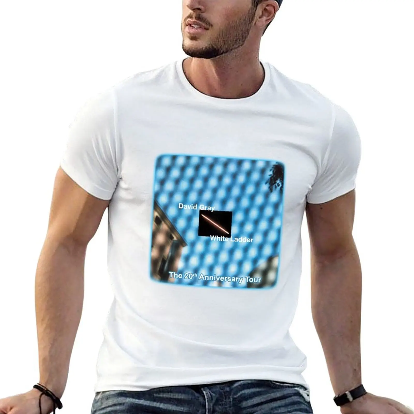 

DAVID GRAY WHITE LADDER THE 20TH ANNIVERSARY TOUR T-Shirt funny t shirts man t shirt man luxury T-Shirt