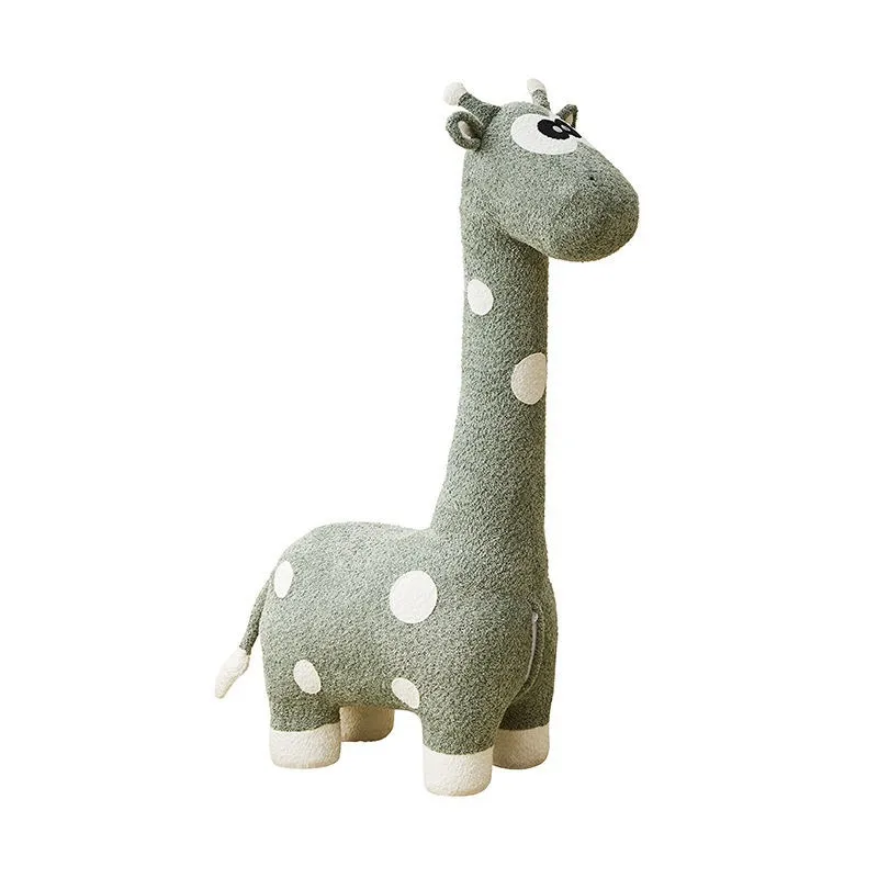 Giraffe seat stool animal stool floor Internet celebrity ornament