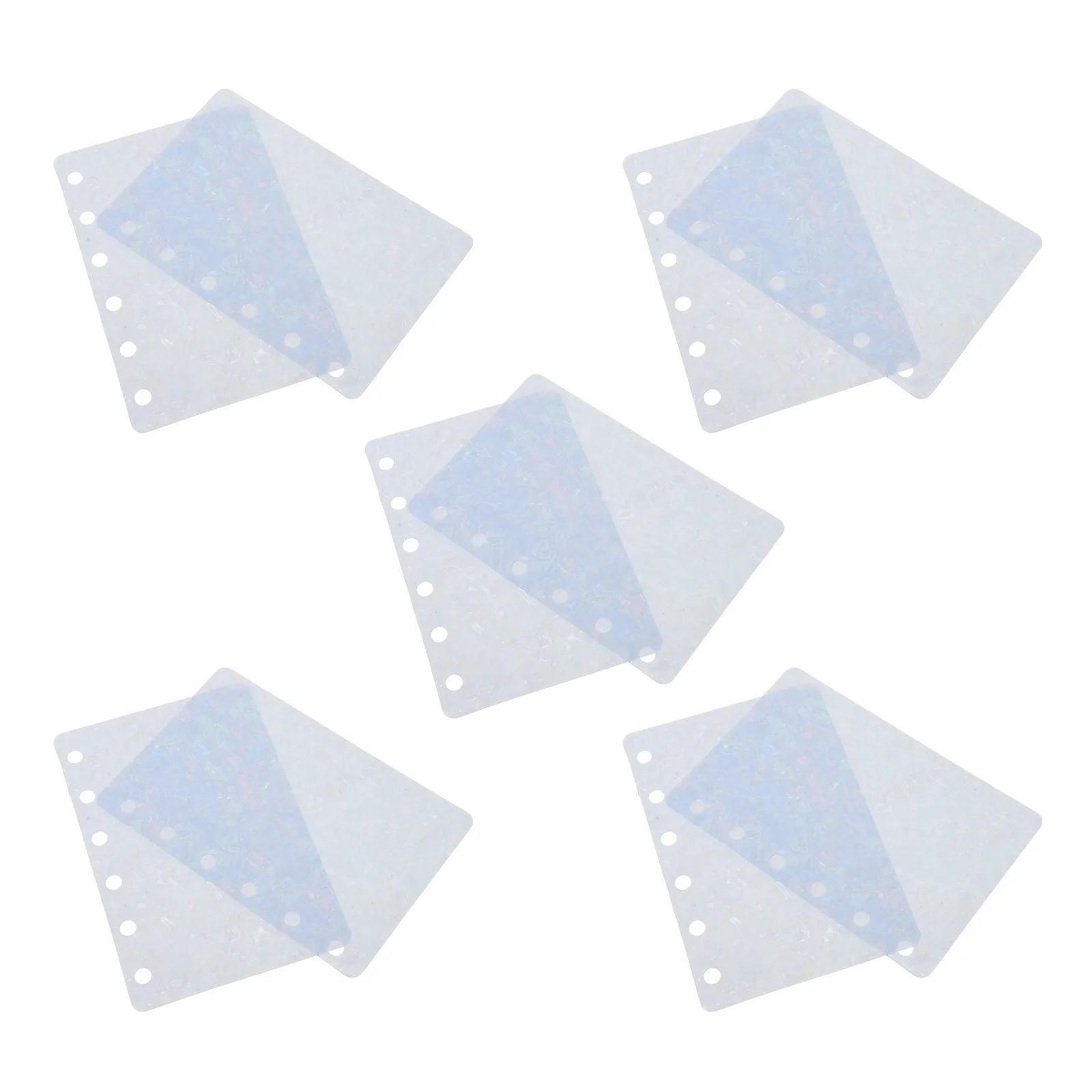 

10pcs A7 Binder Dividers 6 Hole Pp Loose Leaf Planner Inserts Partition Pad For Organization 6 Ring Binder Accessories Index