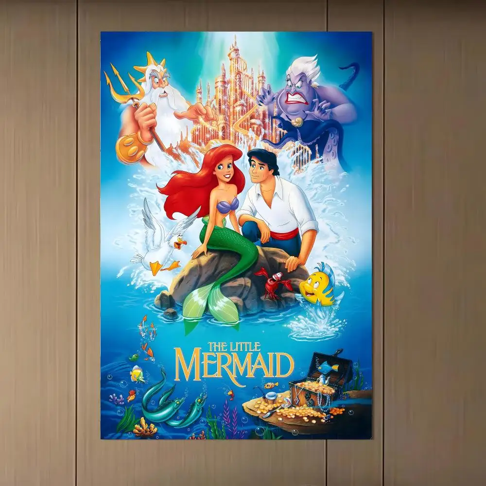 The Little Mermaid Poster Poster Artistic Stylish Wall Art For Home Office Bathroom‌ Decor Living