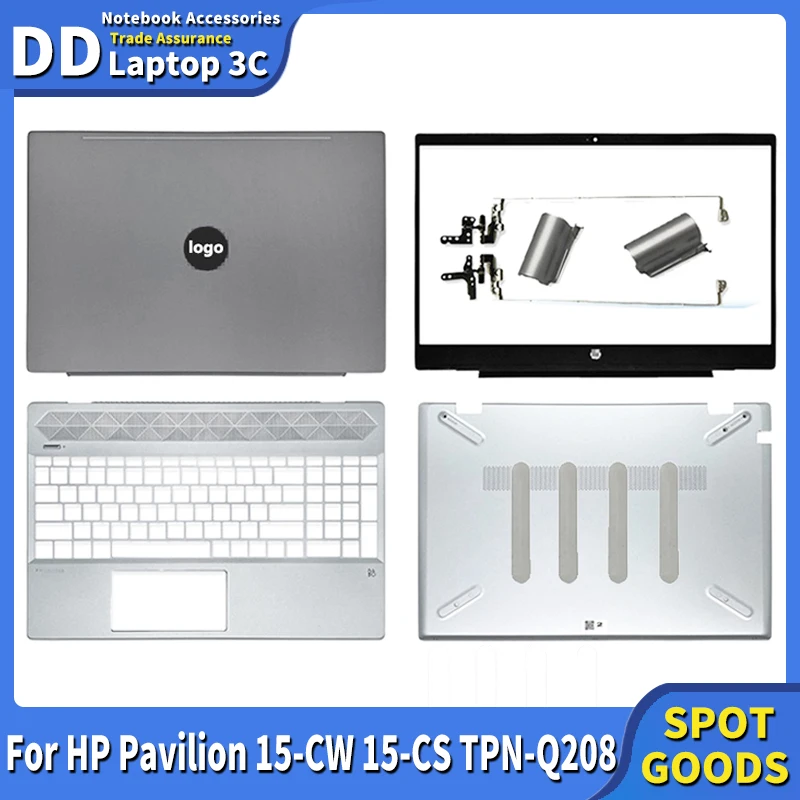 

Laptop Case for HP Pavilion 15-CW 15-CS TPN-Q208 LCD Back Top Cover Hinges Front Bezel Palmrest Bottom Case Foot Pad L28379-001