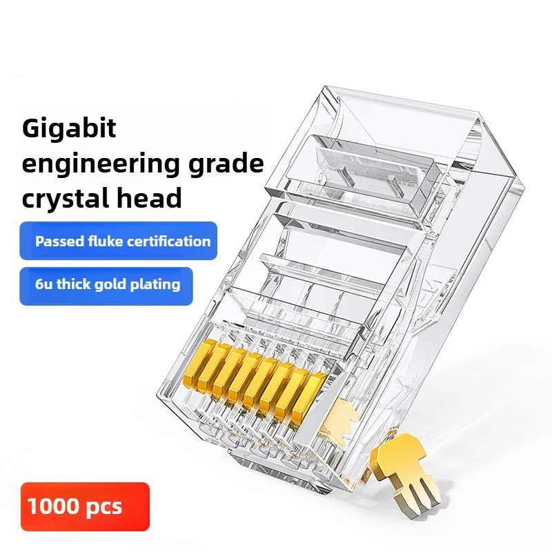 

1000pcs xintylink rj45 connector rg rj 45 cat6 ethernet cable plug rg45 cat 6 network lan utp 8p8c unshielded jack modular