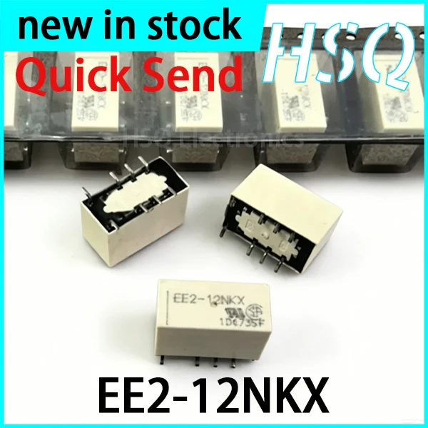 1PCS EE2-12NKX Signal Relay 8 Patch Pin Two Open and Two Close