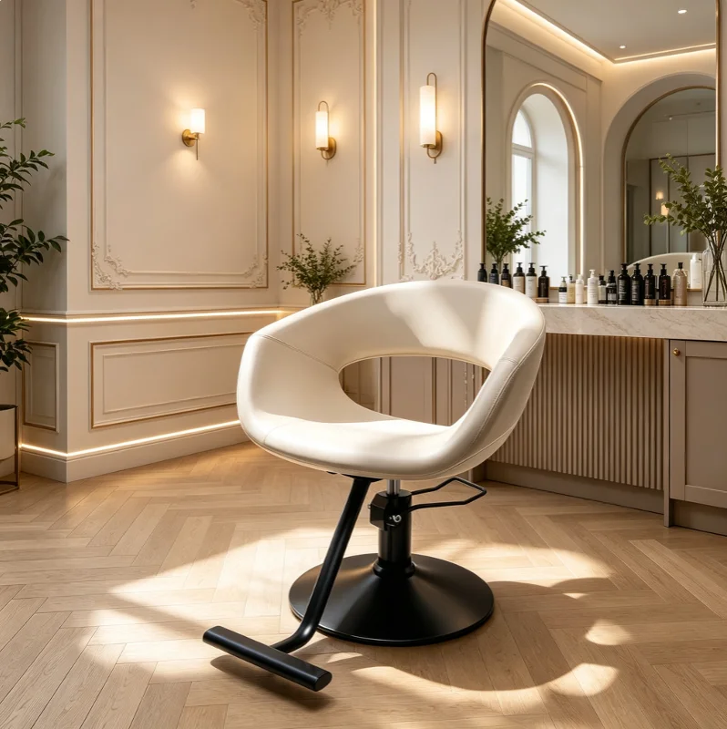 Modern Empty Back Hydraulic Styling Chair Barber Chair Salon Furniture 360 Degree Rotatable Adjustable Barber Chair
