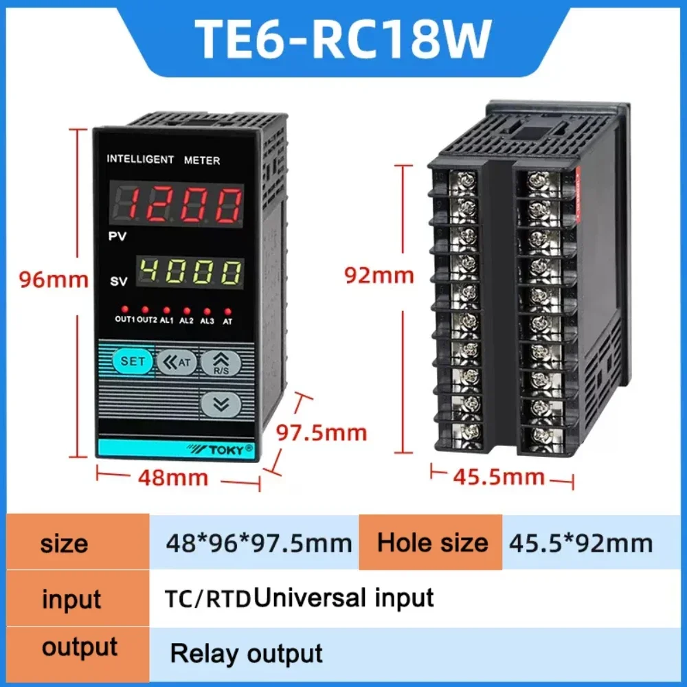 TOKY 온도 조절 meterTE6-SC18W, DC10W, TE6-RB10W, 온도조절기