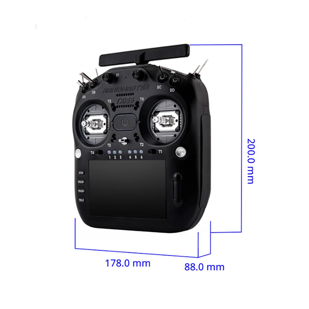 RadioMaster RC Radio Transmitter TX16S MK3 EdgeTX ExpressLRS 2.4GHz 16CH 5 Inch IPS Touchscreen for FPV Drone Airplane RC Model