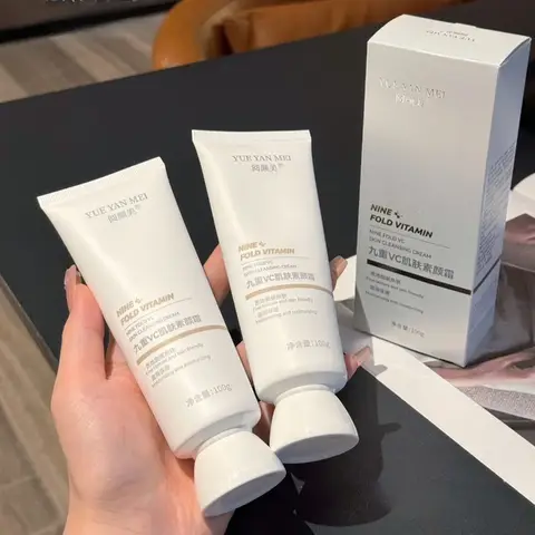 100g NINE FOLD VC 스킨 클렌징 크림 아이솔레이션 하이드레이팅 토닝 크림, 프라이머