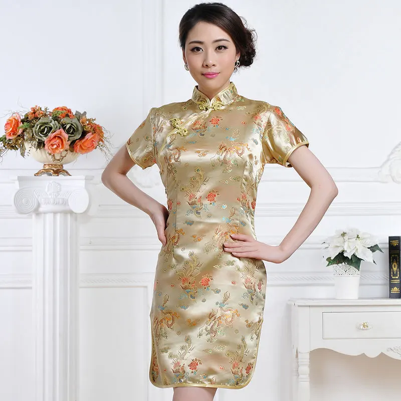 2023 New Qipao Brocade Dragon and Phoenix Cheongsam Large Size Chinese Style Retro Traditional Women\'s Cheongsam Big Red