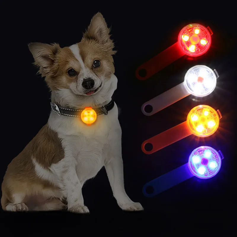 Dogs Collars Anti Loss Pendant Waterproof Safety LED Flashing Light USB Rechargeable LED Light Pendant For Dogs Cats Pets