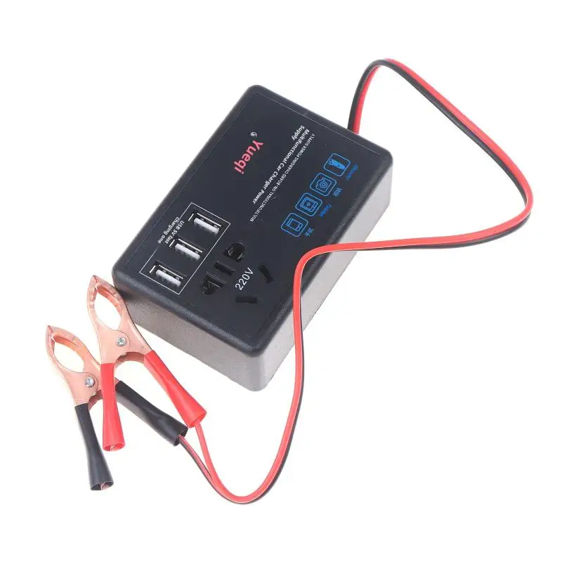 Multi-functional Car Power Inverter 12V/24V To 220V Car Converter With USB Port Automotive Charging Charger For Car Truck RV