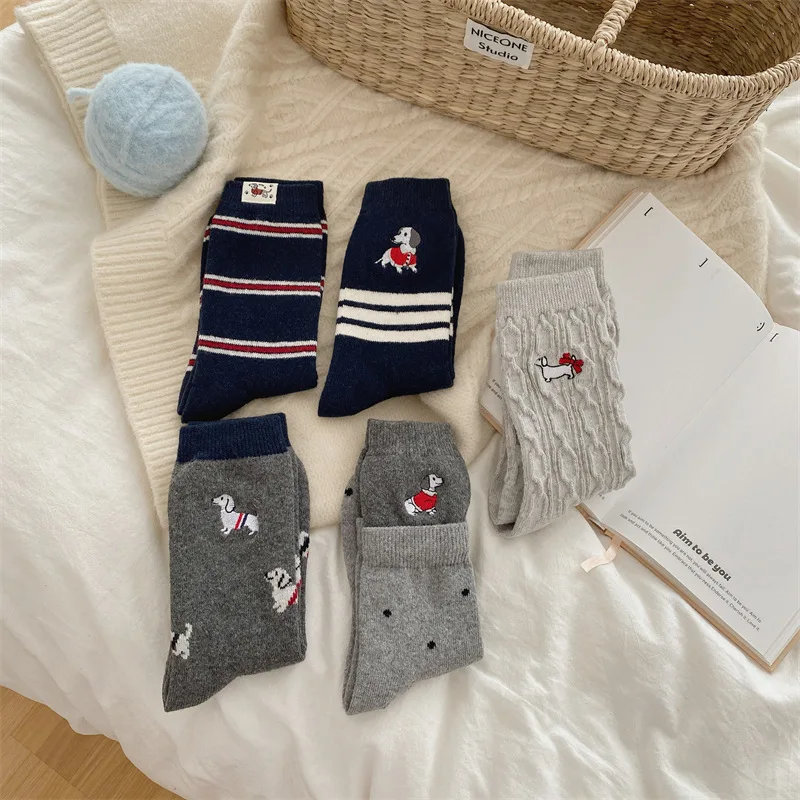 10 pairs of versatile comfortable mid length socks for women in spring  autumn warm casual mid length socks for women