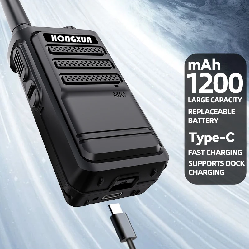 HX-368 UHF 핸드헬드 3W 5W DMR 무선 송수신기 미니 양방향 무전기 방폭 기능 호텔 통신 도매