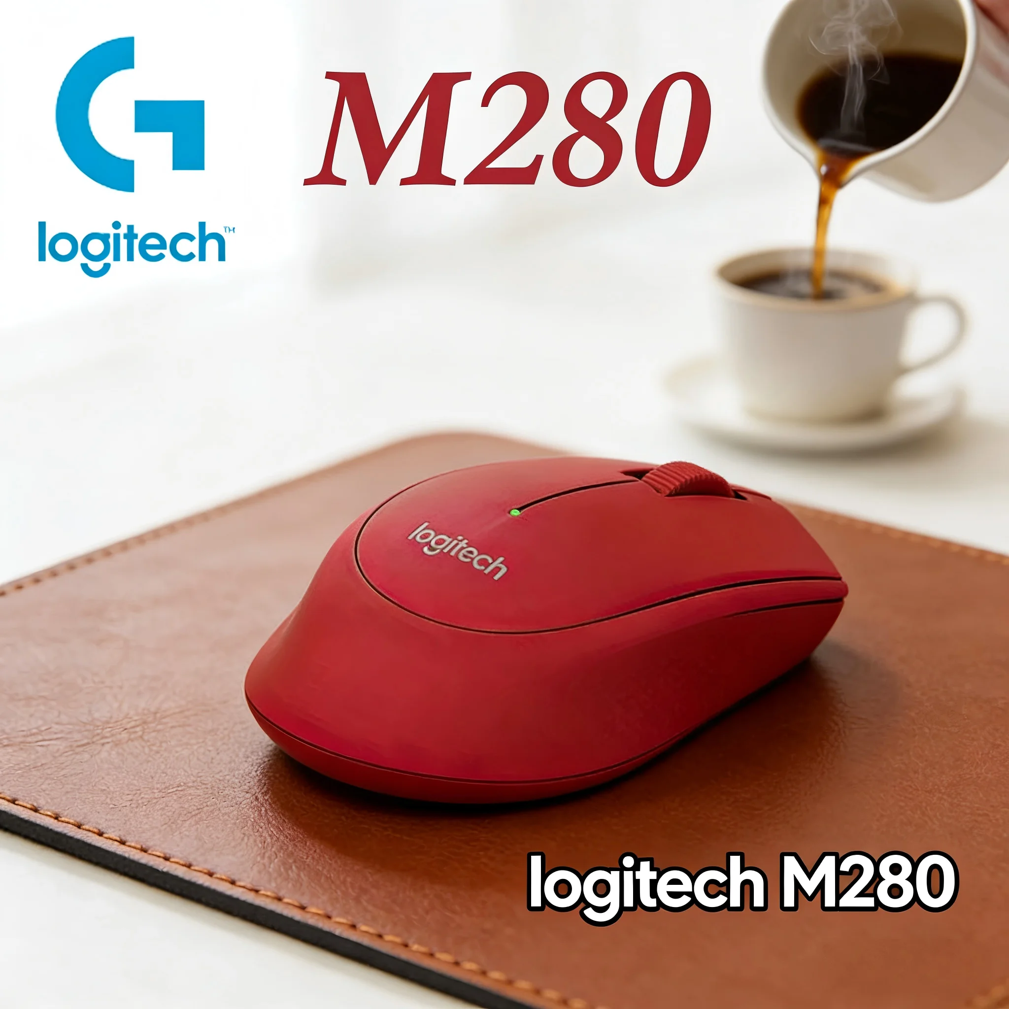 

Беспроводная портативная мышь Logitech M280 для деловых поездок и повседневного использования, двухрежимная, легкая и удобная для переноски, очень комфортная.