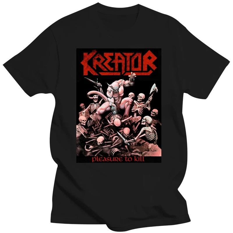 Kreator 'Pleasure To Kill' T Shirt New  Official Classic Tops Tee Shirts