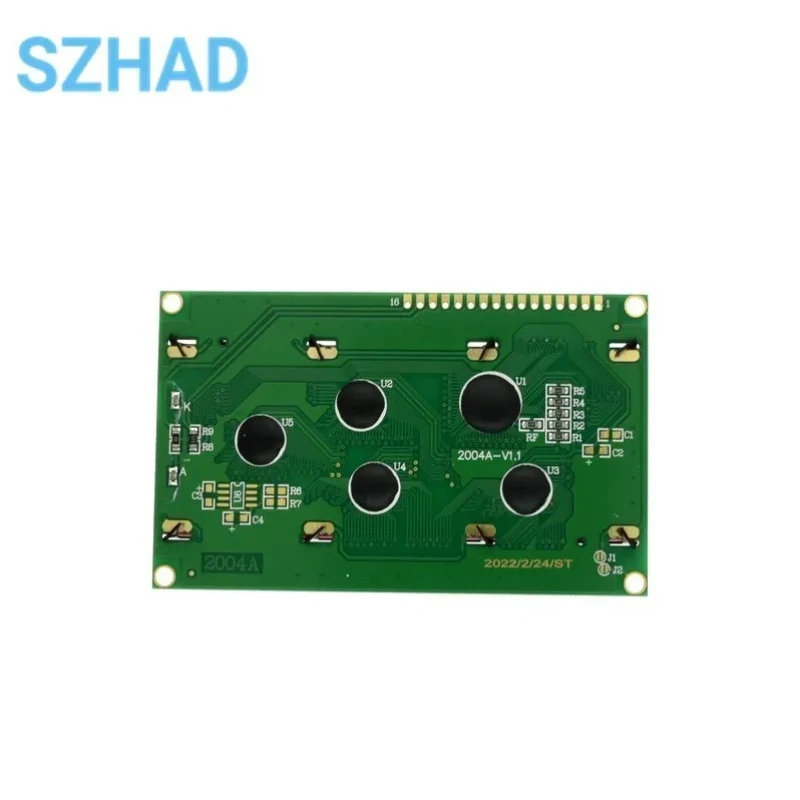 2004A Blauw/Geel-Groen Lcd-scherm Module Lcd Display Module Blauw Geel-Groen Iic/I2C 3.3V/5V Voor Arduino