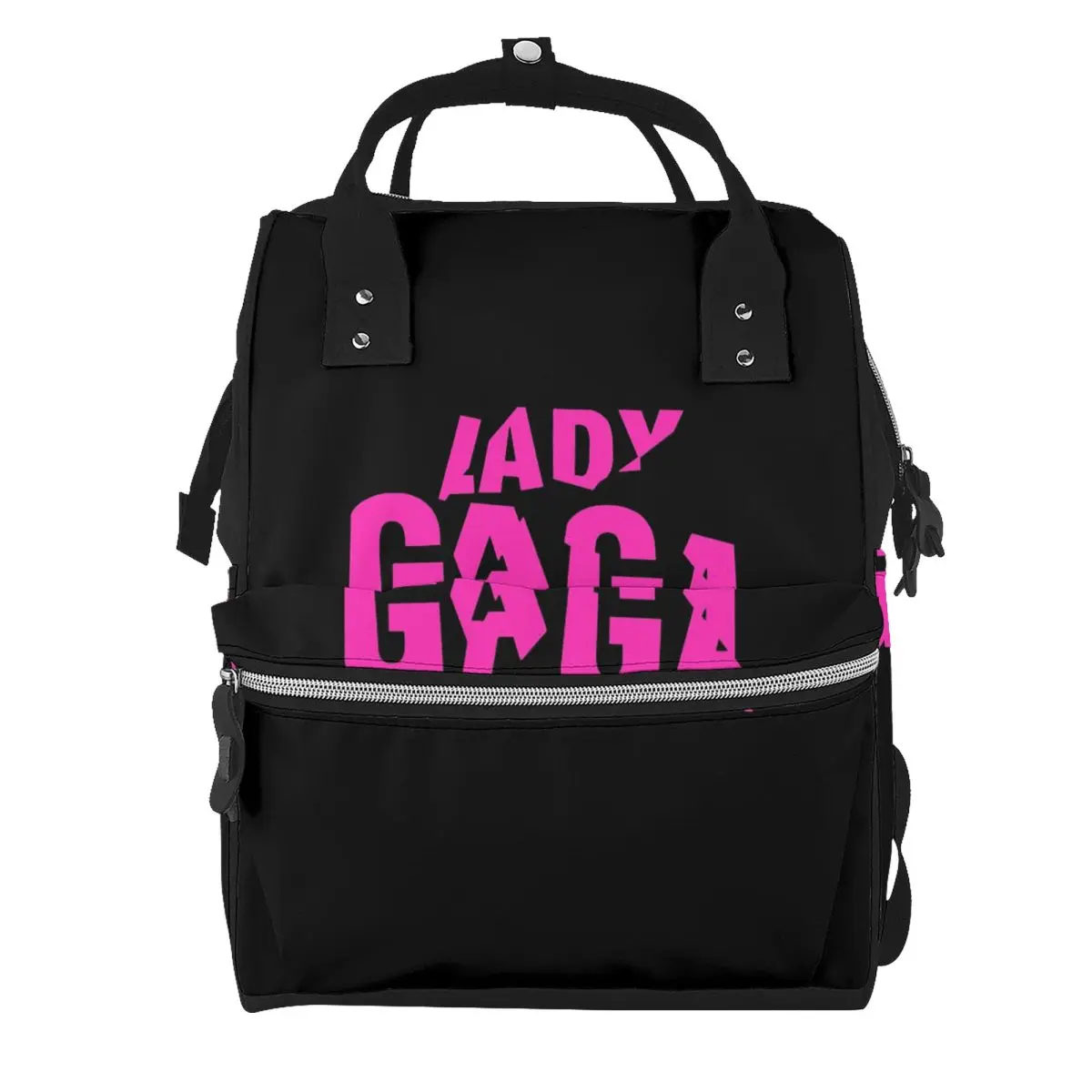 Lady Gaga Mayhem Album Logo Student Backpack School Bag Hiking Travel Daypack for Men Women Bookbag Shoulder Bags