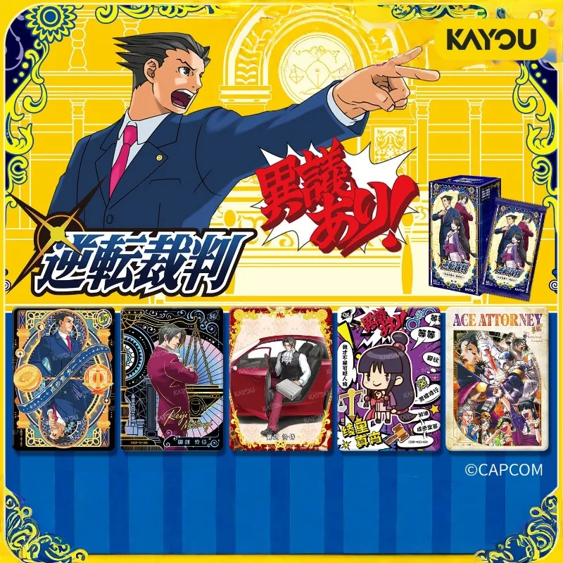 tarjetas-coleccionables-kayou-gyakuten-saiban-coleccion-de-anime-y-dibujos-animados-adornos-de-juguete-regalos-navidenos-para-ninos