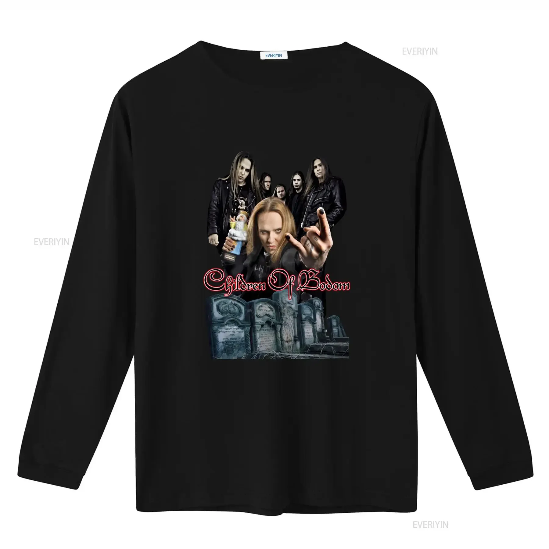 Children of Bodom T Shirt Melodic Death Metal Band for Men Medium Size Gothic Rock Design vintage Washed Unisex streetwear