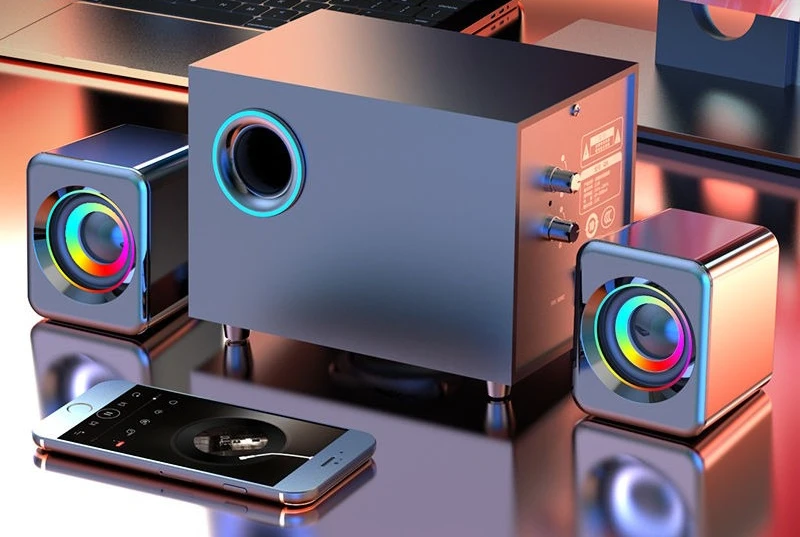Computer speakers Desktop home Large volume High sound quality Super weight subwoofer Bluetooth