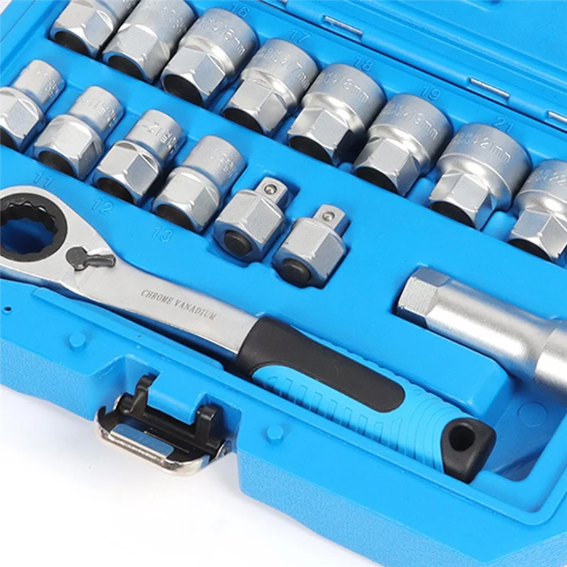 

B03C-Piercing Ratchet Sleeve Wrench Socket Tool Two-Way Wrench Set Wrench Set Mechanics Tool Batch Connector Sleeve Tool