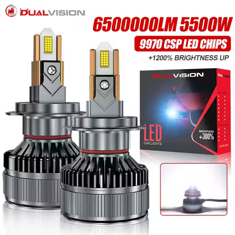 650000LM H7 H11 LED Bulbs Headlight 5500W for Car Headlamp H4 H1 H8 H9 9005 9006 HB3 HB4 9012 HIR2 Auto Diode Lamps Canbus 6000K