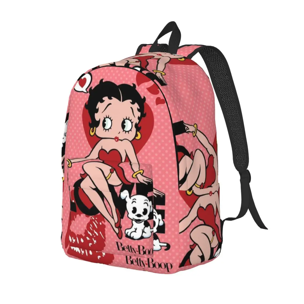 Mrs Boop Thing Crew Bettys And Her Dog Student Backpack School Bag Hiking Travel Daypack for Men Women Bookbag Shoulder Bags