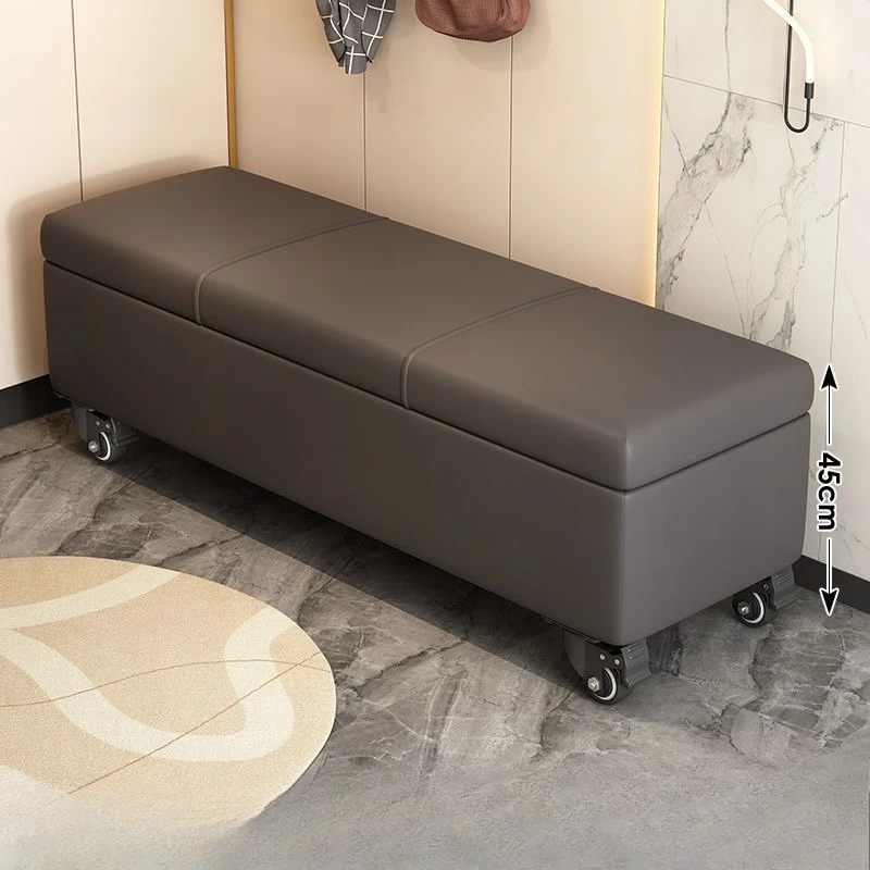 مقعد تخزين خارجي متعدد الوظائف مع عجلات مقعد عريض مقعد عثماني مقعد حذاء عالي التحمل أثاث منزلي للمكتب للاستخدام الخارجي #5