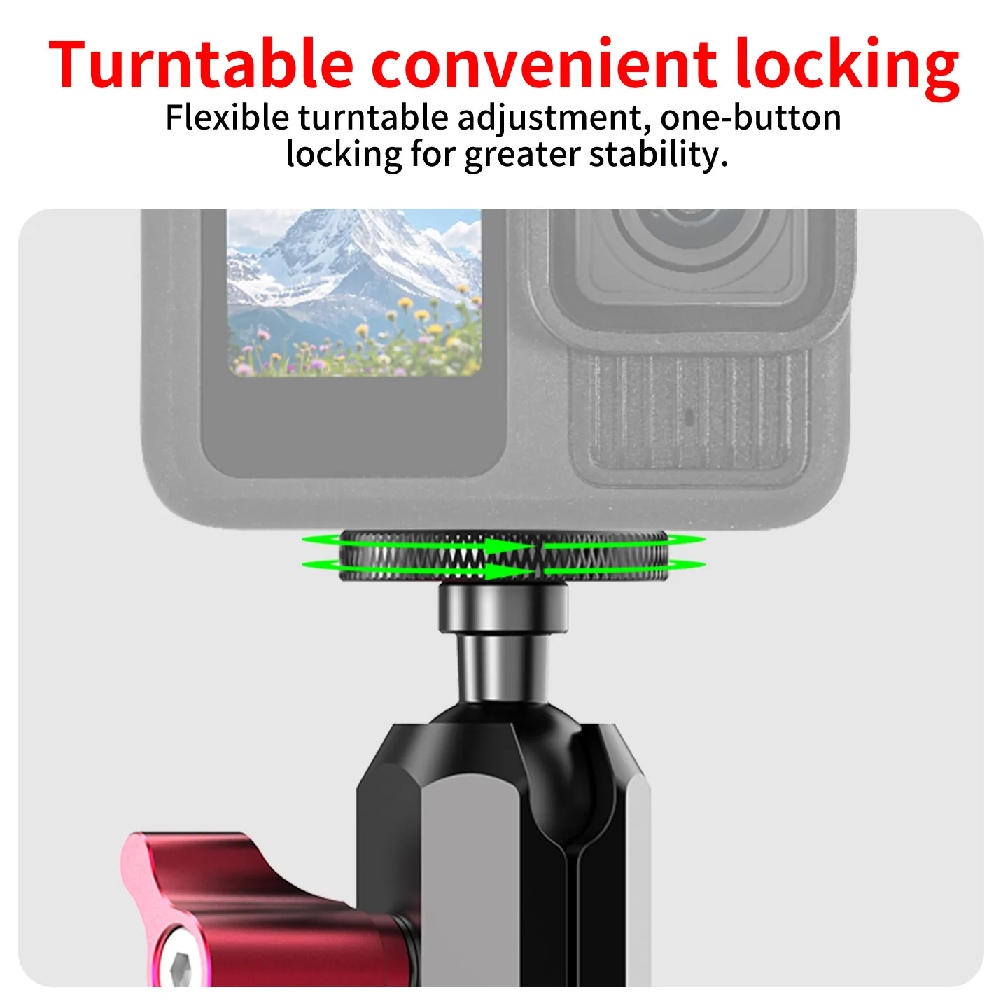 1,1 m Carbonfaser unsichtbarer Selfie-Stick mit 360-Grad-Kugelkopf-Klemme, verstellbar für Insta360 X6 X5 DJI Osmo 360II Action-Kamera – Detail 4