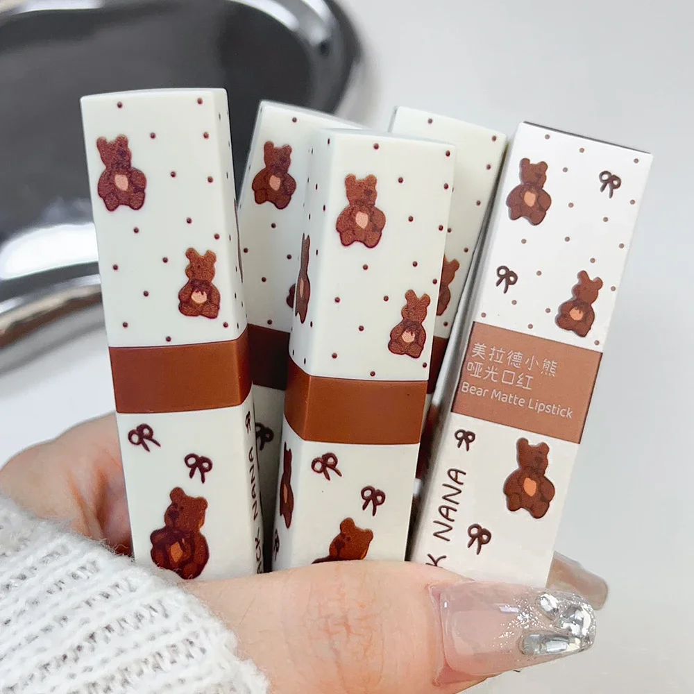 Rose rosa braun matte Lippenstifte wasserdicht Samt dauerhafte nackte rote Kaffee braun feuchtigkeit spendende Lip gloss nicht leicht zu verblassen Make-up