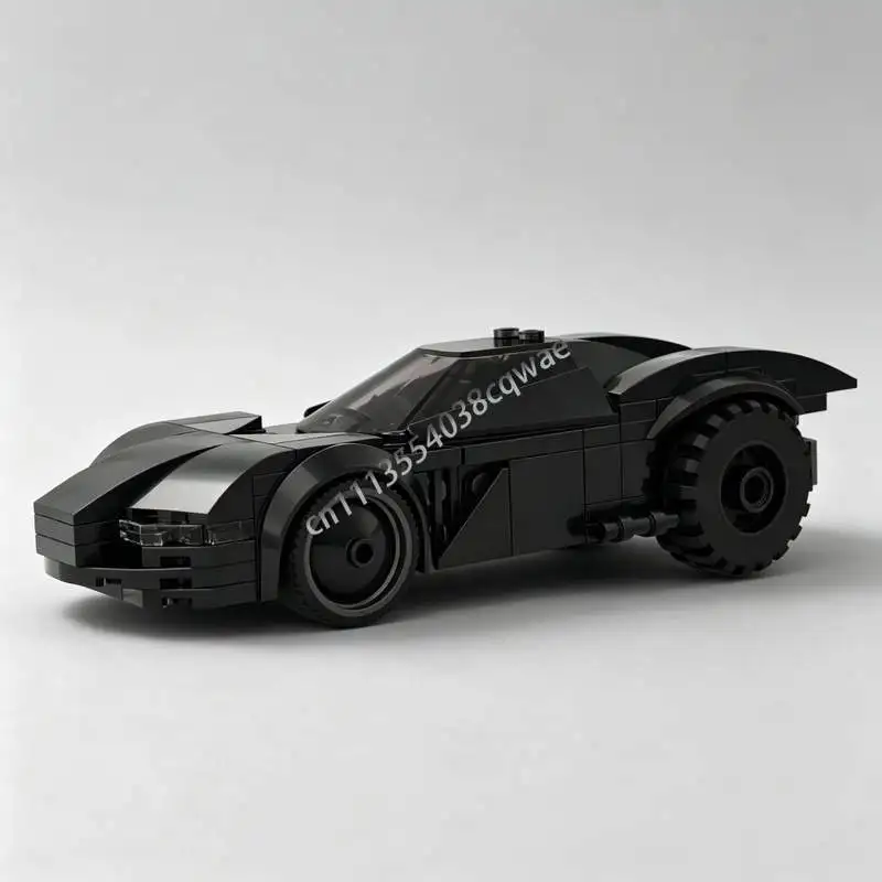 Image of 122-teiliges MOC Dark Knight Auto-Modell, Individuelles Puzzle-Baustein-Set, DIY-Montage, Lehrreiches Kreatives Spielzeug, Geschenk, Sammlerstück, Ausstellungsstück