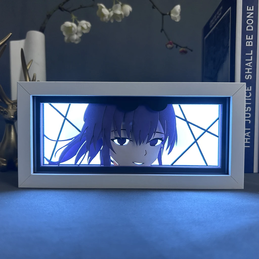 Anime Paper Cut Lightbox Kafka Honkai Star Rail Led Night Light per la decorazione della camera da letto lampada da comodino regalo fidanzata