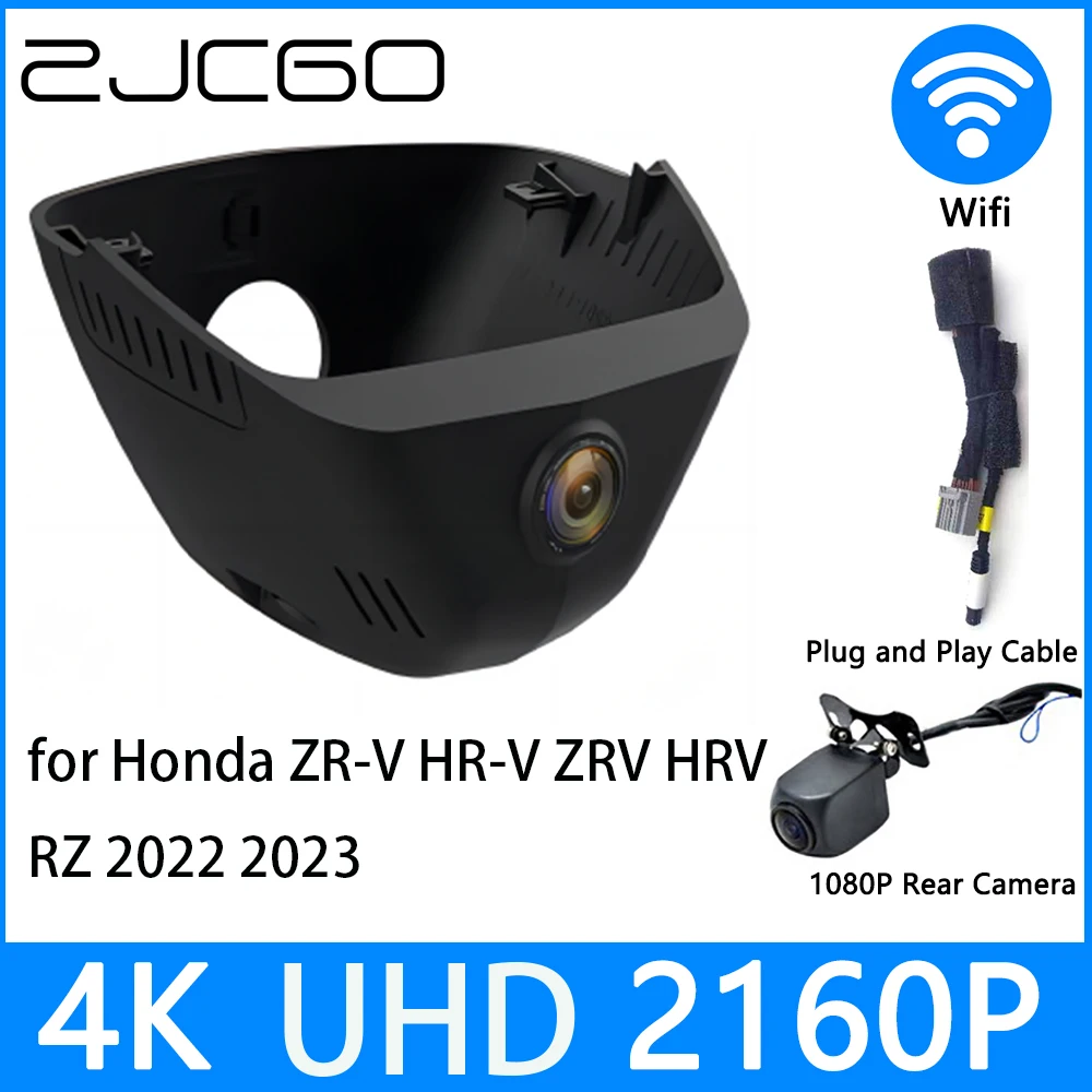 ZJCGO Dash Cam 4K UHD 2160P Car Video Recorder DVR Night Vision for Honda ZR-V HR-V ZRV HRV RZ 2022 2023