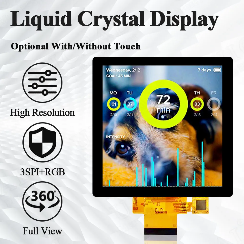 4.0 Inch TFT LCD Screen Module Square 480*480 3SPI RGB 40Pin 3.3V ST7701S Drive with To Display HDMI Driving Board