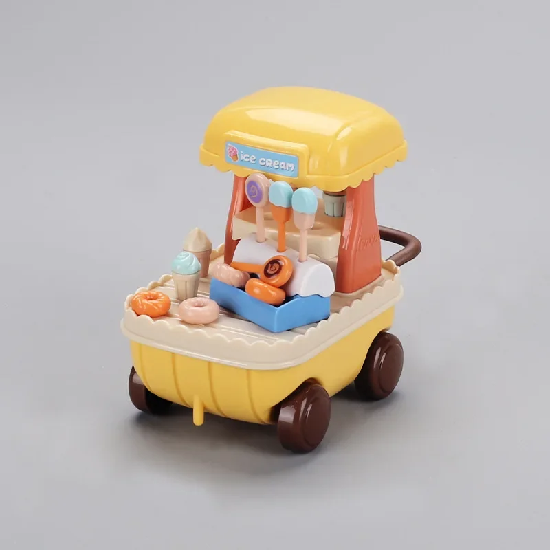 

Miniature Ice Cream Cart for 1/6 1/12 BJD Doll Blyth MH CD FR SD Kurhn Dollhouse Mini Kitchen Play Accessories Girl Toy