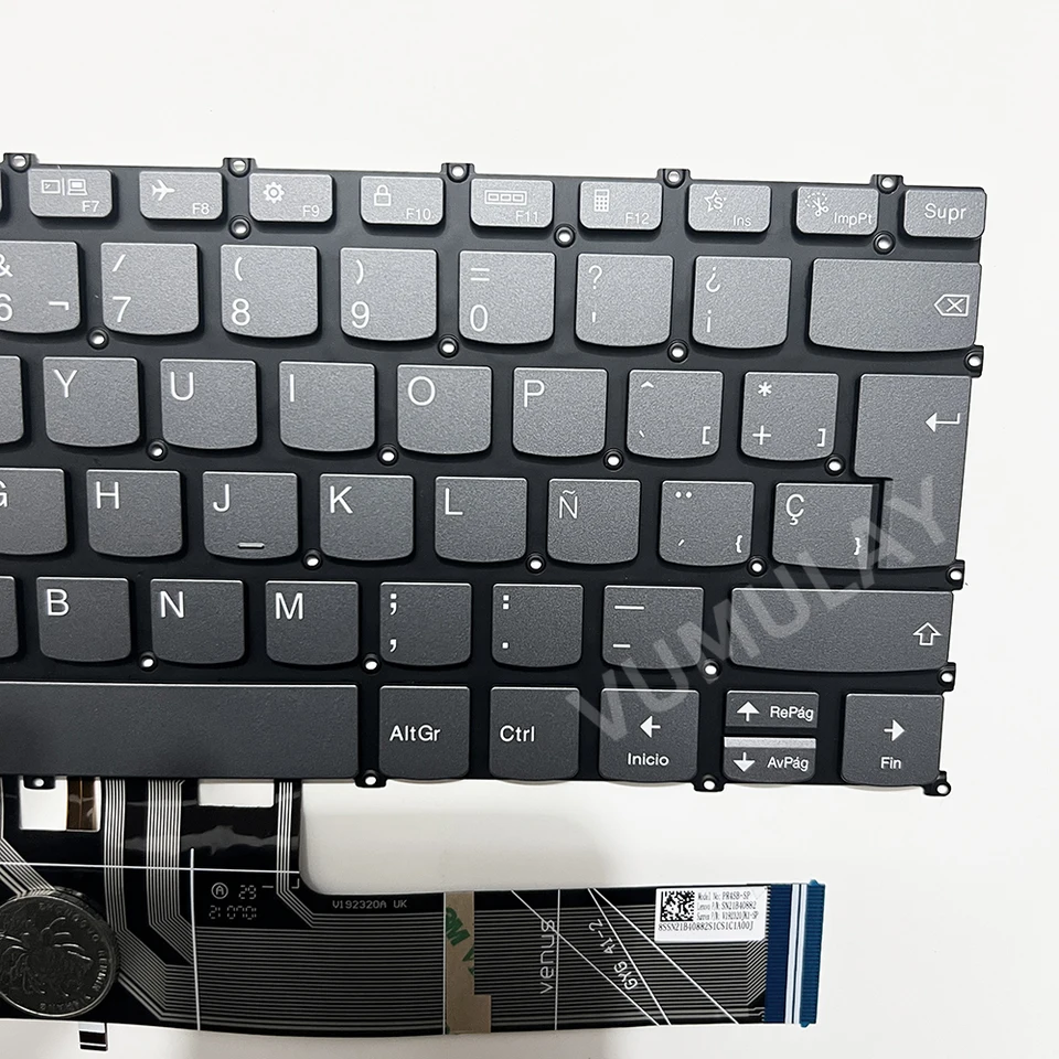 Spanish Backlit Keyboard for Lenovo IdeaPad Flex 5-14are05 5