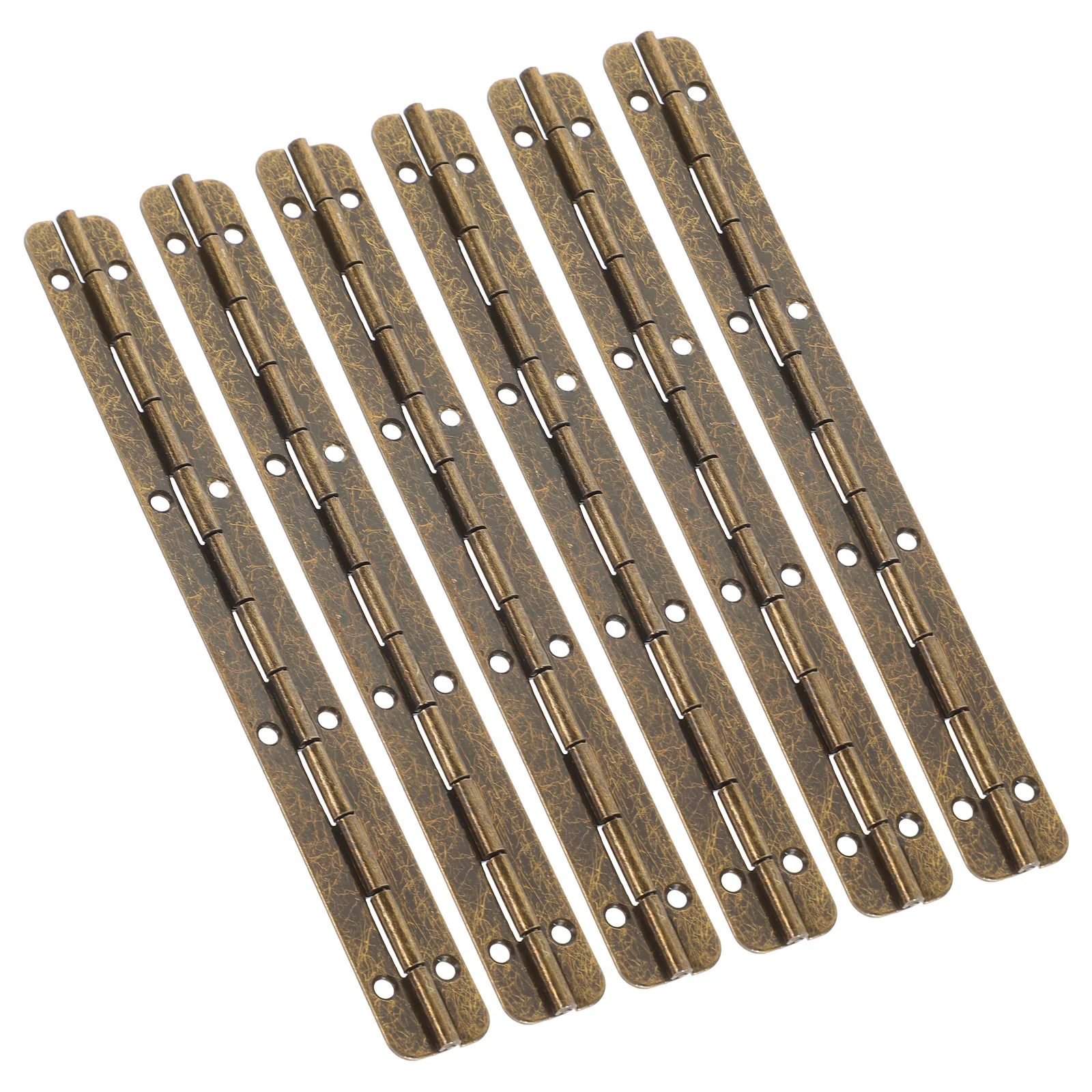 

6pcs Wooden Box Metal Cabinet Craft Iron Bronze Handbag Long Piano Hinges Jewelry Box Hinges Safe Easy Install DIY Project
