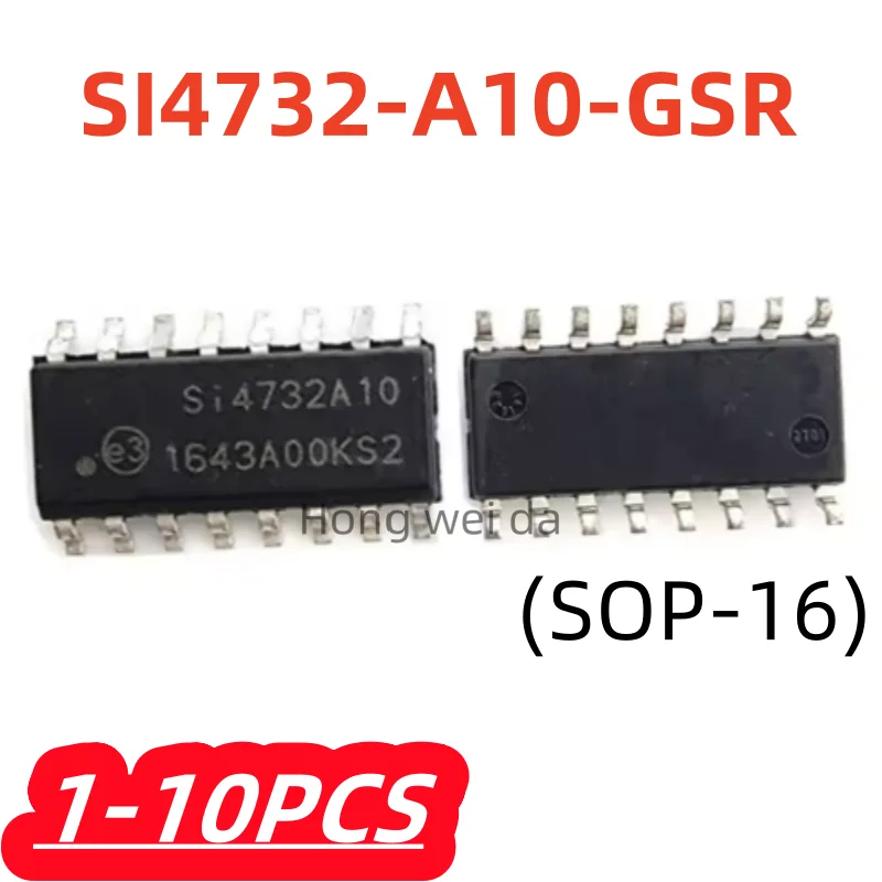 1-10Pcs/lot 100% New SI4732-A10-GSR SI4732 SI4732-A SI4732-A10 SI4732-A10-G SI4732-A10-GS SOP16 SI Original